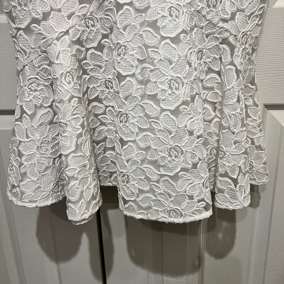 NEW SHOSHANNA MIDNIGHT CEREZA LACE MIDI MERMAID COCKTAIL DRESS - Picture 5 of 16